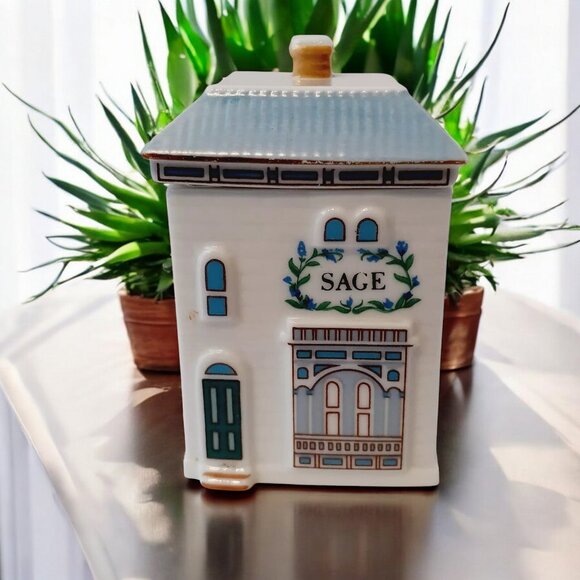 Lenox Other - Lenox Spice Village Fine Porcelain SAGE House Spice Jar 1989 Replacement
